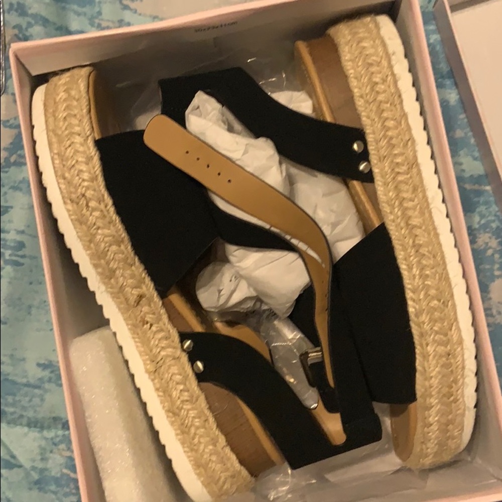 Black suede like Espaddilles